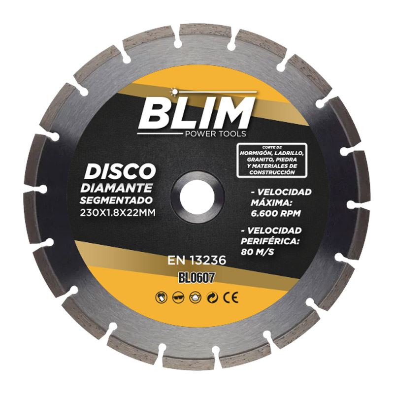 DISCO DIAMANTE SEGMENTADO 230X1.8X22MM BLIM - BL0607-1