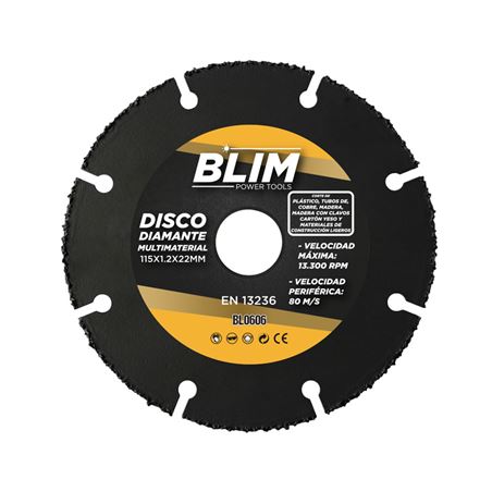 DISCO DIAMANTE MULTIMATERIAL 115X1.2X22MM BLIM - BL0606-1
