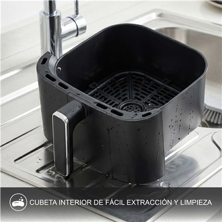 FREIDORA AIRE CALIENTE AIRCOOK 6 LITROS 1500W PANTALLA TACTIL MUVIP - MV0701-5