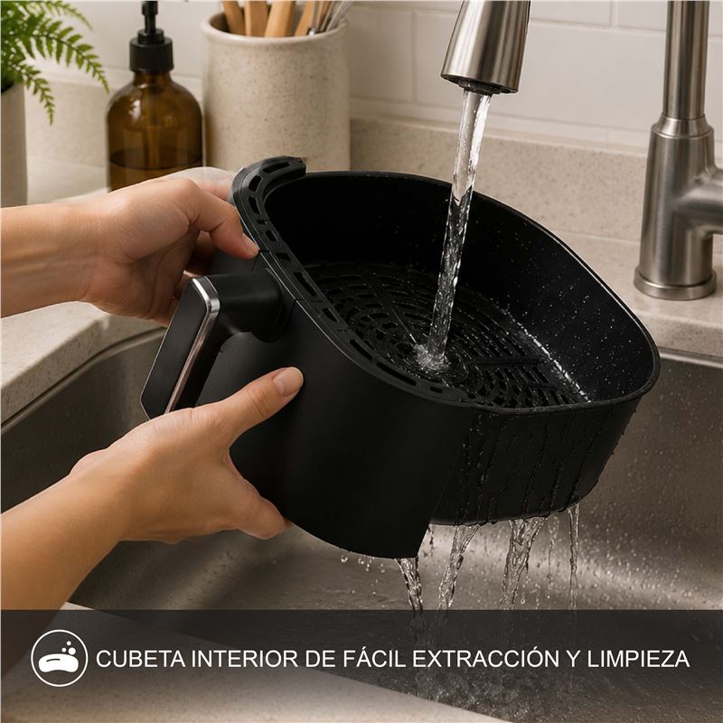 FREIDORA AIRE CALIENTE AIRCOOK 8 LITROS 1750W PANTALLA TACTIL MUVIP - MV0702-5