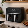 FREIDORA DE AIRE AIRCOOK DIGITAL DOBLE CESTA 9L 1700W CON VENTANA MUVIP - MV0703-5