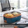 FIAMBRERA ELÉCTRICA PORTÁTIL HEATBOX 1,5L DOBLE VOLTAJE 60W INOX MUVIP - MV0704-5
