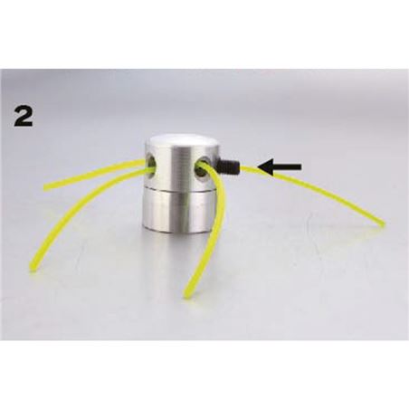 CABEZAL UNIVERSAL DE ALUMINIO PARA DESBROZADORAS CON HILO BLIM - BL0633-2
