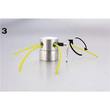 CABEZAL UNIVERSAL DE ALUMINIO PARA DESBROZADORAS CON HILO BLIM - BL0633-3
