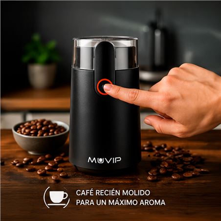 MOLINILLO ELÉCTRICO DE CAFÉ Y ESPECIAS 150W MUVIP - MV0692-3