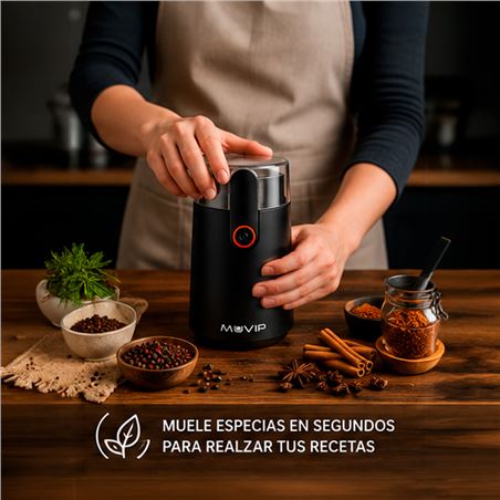 MOLINILLO ELÉCTRICO DE CAFÉ Y ESPECIAS 150W MUVIP - MV0692-4