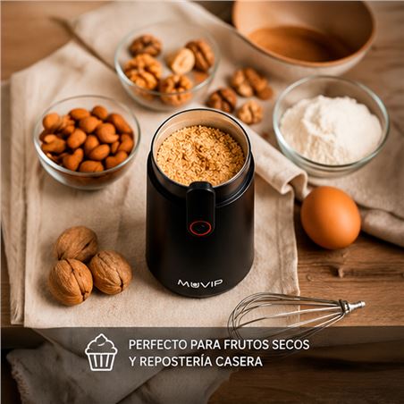 MOLINILLO ELÉCTRICO DE CAFÉ Y ESPECIAS 150W MUVIP - MV0692-5