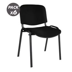 PACK 6 SILLAS CONFIDENTE NEGRAS MUVIP - MV0691