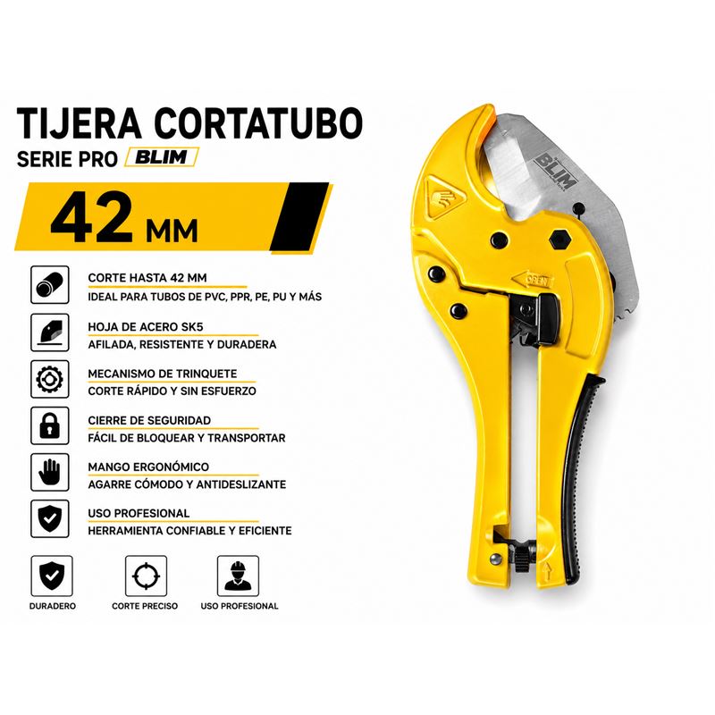 TIJERA CORTATUBO 42MM. SERIE PRO BLIM - BL0585