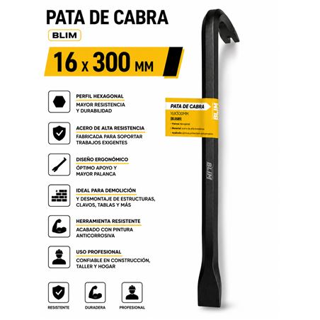PATA DE CABRA 16X300MM BLIM - BL0589