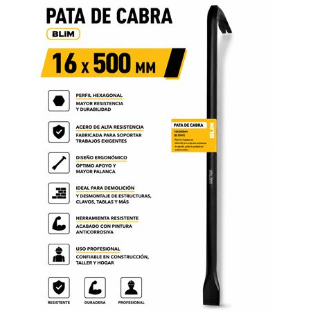 PATA DE CABRA 16X500MM BLIM - BL0590