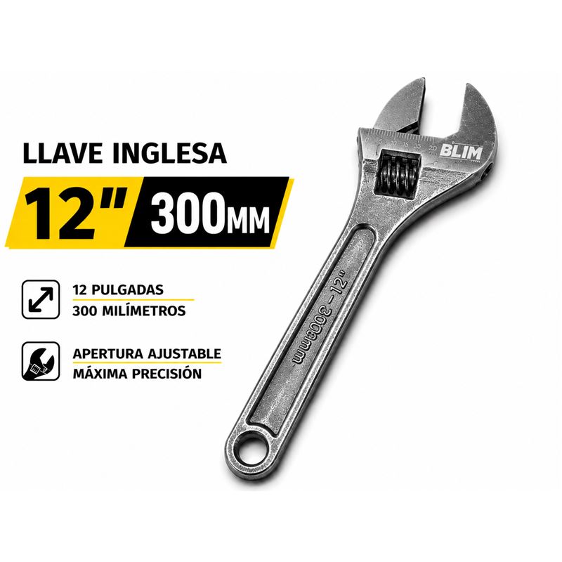LLAVE INGLESA 12" 300MM BLIM - BL0561
