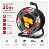 ENROLLADOR DE CABLE PROREEL HEAVY DUTY 30 METROS CABLE 3X2.5MM IP55 ELBAT - EB0587