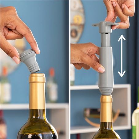 BOMBA DE VACIO MANUAL PARA VINO CON TAPONES INNOVAGOODS - V0103805-1