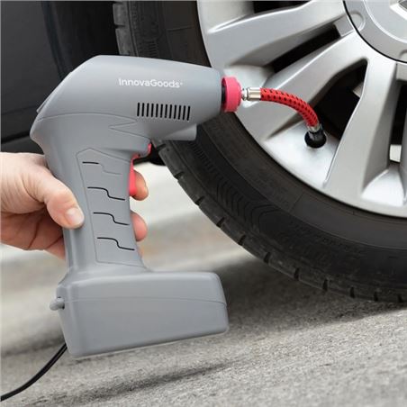 COMPRESOR DE AIRE PORTATIL 100W 12V CON ACCESORIOS INNOVAGOODS - V0103048-2