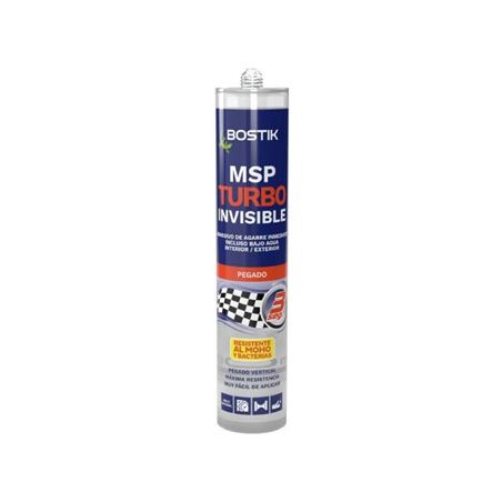 ADHESIVO DE AGARRE INMEDIATO MSP TURBO TRANSPARENTE 290ML INVISIBLE BOSTIK - 30629067
