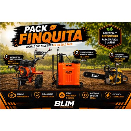 PACK FINCA MOTOCULTOR + MOTOSIERRA + SULFATADORA BLIM - PACKFINCA2
