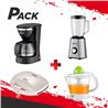 PACK DESAYUNO SANDWICHERA + CAFETERA + EXPRIMIDOR + BATIDORA MUVIP - PACK283