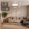VENTILADOR DE TECHO 42" LED BLANCO 30W ASPAS RETRACTILES GRUNKEL - SKYWHITE42-1