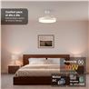 VENTILADOR DE TECHO 42" LED BLANCO 30W ASPAS RETRACTILES GRUNKEL - SKYWHITE42-2