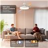 VENTILADOR DE TECHO 42" LED BLANCO 30W ASPAS RETRACTILES GRUNKEL - SKYWHITE42-4