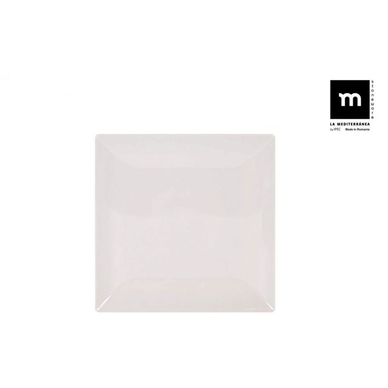 PLATO LLANO IVORY BRILLO 26.5CM ELITE LA MEDITERRANEA - B25001