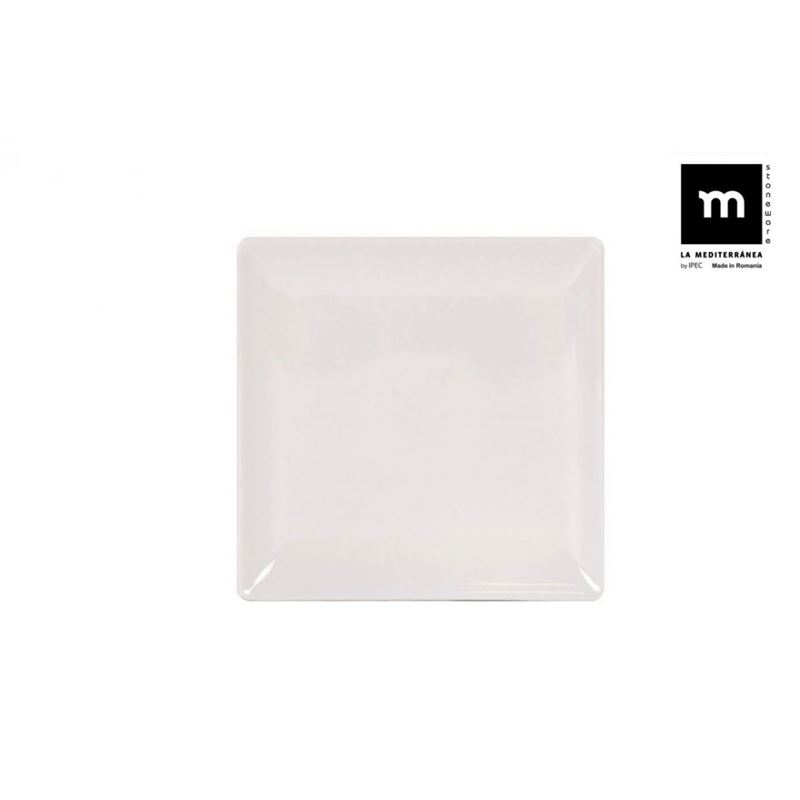 PLATO LLANO IVORY BRILLO 21CM ELITE LA MEDITERRANEA - B250012