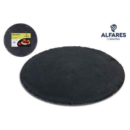 PLATO PIZARRA 25CM ALFARES - AL-97725