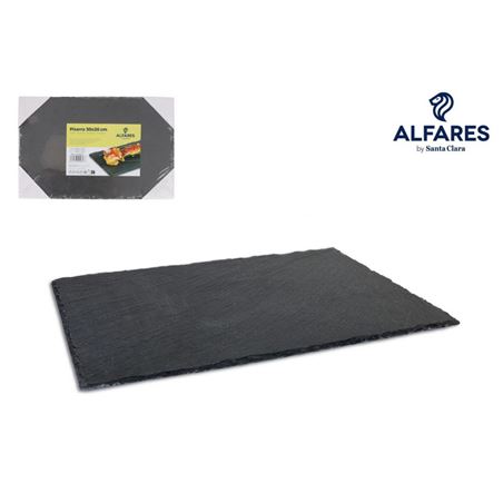 BANDEJA PIZARRA 30X20CM ALFARES - AL-9773020
