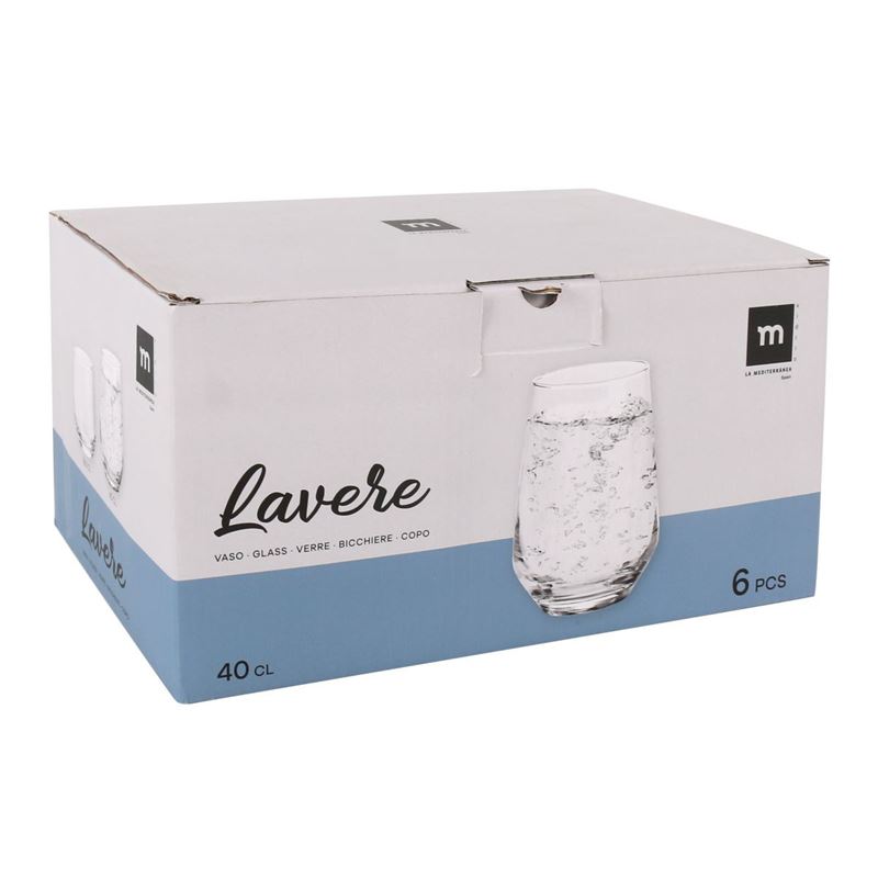 SET 6 VASOS CRISTAL 400CC LAVERE LA MEDITERRANEA - 11190004-1