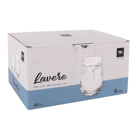 SET 6 VASOS CRISTAL 400CC LAVERE LA MEDITERRANEA - 11190004-1