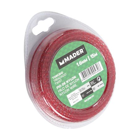 HILO DE NYLON TRENZADO 1.6MM 15 METROS MADER - 90430M