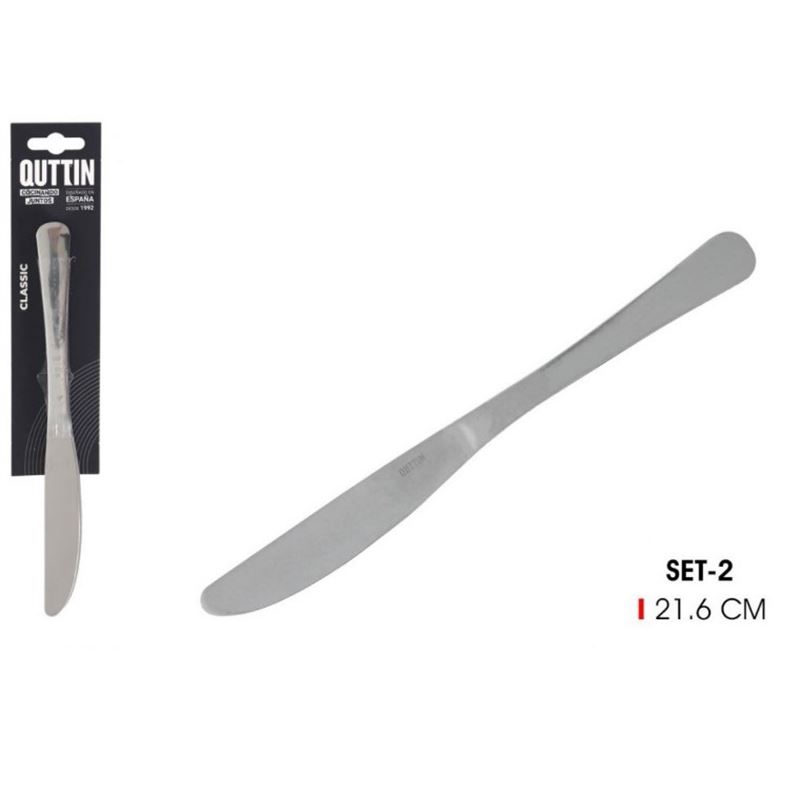 SET 2 CUCHILLOS MESA 22CM CLASSIC QUTTIN - QT-848B4007H