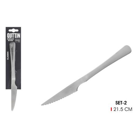 SET 2 CUCHILLOS CARNE 21.5CM CLASSIC QUTTIN - QT-848B4008H