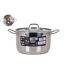 CACEROLA CON TAPA ACERO APTA PARA INDUCCION 6.5L QUTTIN - QT-878H424