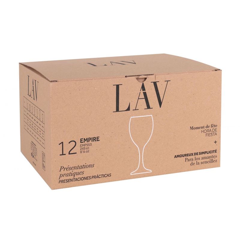 SET 12 COPAS DE VINO 245CC EMPIRE LAV - VB22285-1