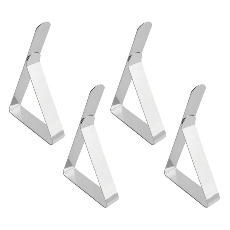 PACK 4 PINZAS SUJETAMANTELES ACERO 7.5X1.2X4.5CM - BY01017878938