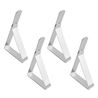PACK 4 PINZAS SUJETAMANTELES ACERO 7.5X1.2X4.5CM - BY01017878938