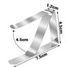 PACK 4 PINZAS SUJETAMANTELES ACERO 7.5X1.2X4.5CM - BY01017878938-1