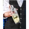 COCTELERA VIDRIO 650ML CON TAPA DE ACERO MY BAR - BY01019979677-1