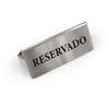 CARTEL TRIANGULAR ACERO MESA RESERVADO MY BAR - BY01043878002
