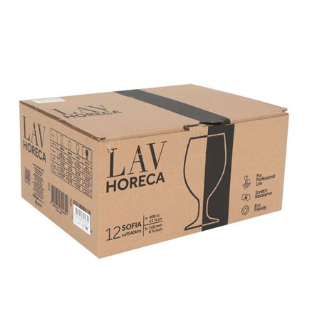 SET 12 COPAS CERVEZAS 400ML SOFIA LAV HORECA - LH-SOF540-1