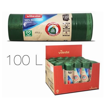 PACK 10 BOLSAS BASURAS ECO 100 LITROS VILEDA - 15185