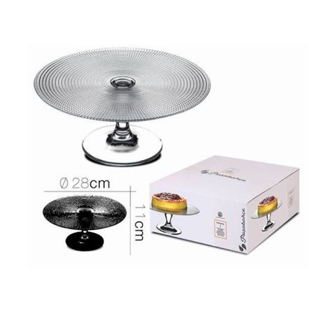 PLATO VIDRIO PARA REPOSTERIA DE 28CM PASABAHCE - 12321