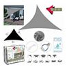 TOLDO TRIANGULAR 3X3X3 METROS GRIS CON BOSLA - 13880