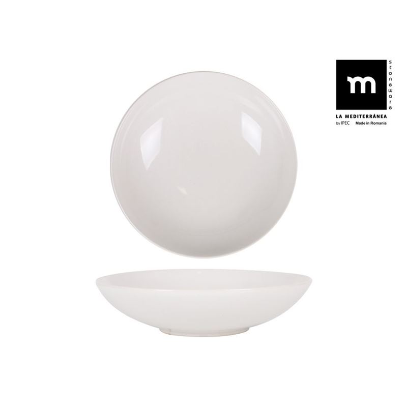 SET 12 PLATOS POSTRE 20CM MONACO IVORY LA MEDITERRANEA - B26102