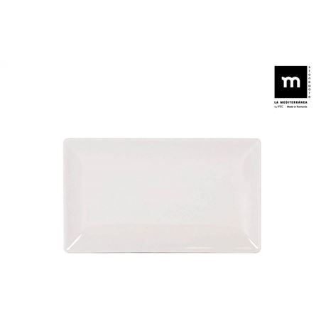 SET 18 FUENTES RECTANGULAR IVORY BRILLO 25X15CM LA MEDITERRANEA - B25012-2
