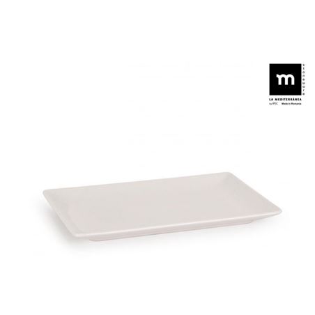 SET 24 FUENTES RECTANGULAR IVORY BRILLO 13X20CM LA MEDITERRANEA - B250145-2