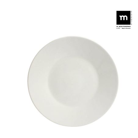 SET 6 PLATOS LLANOS IVORY BRILLO 25CM MAITRE LA MEDITERRANEA - B251001