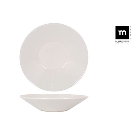 SET 6 PLATOS HONDO IVORY BRILLO 23.5CM MAITRE LA MEDITERRANEA - B25101